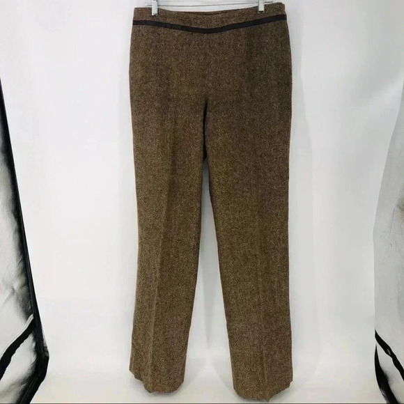 Pendleton tweed leather trim 10L wool trousers - Picture 1 of 5